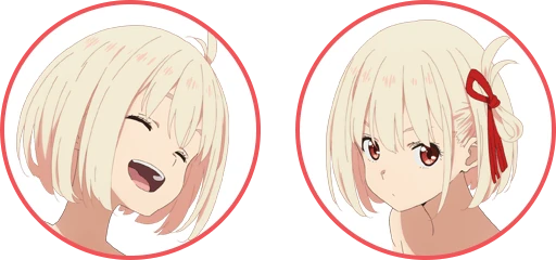 Estudio de expresiones de Chisato Nishikigi