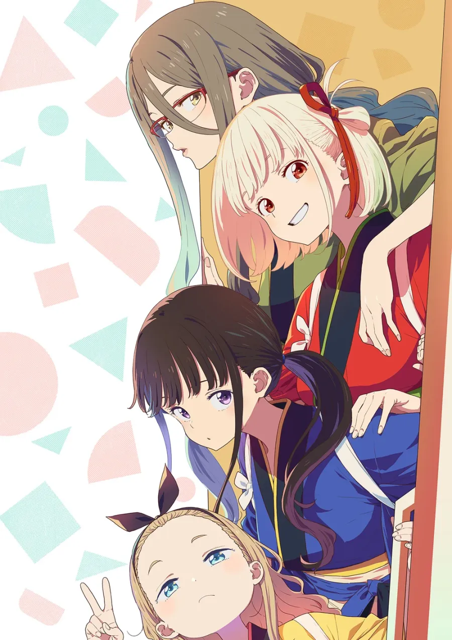 Material promocional original de Lycoris Recoil